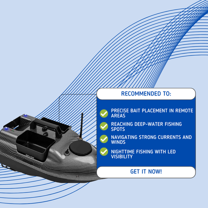 BaitPilot Pro™ - Remote Control Fishing Bait Boat