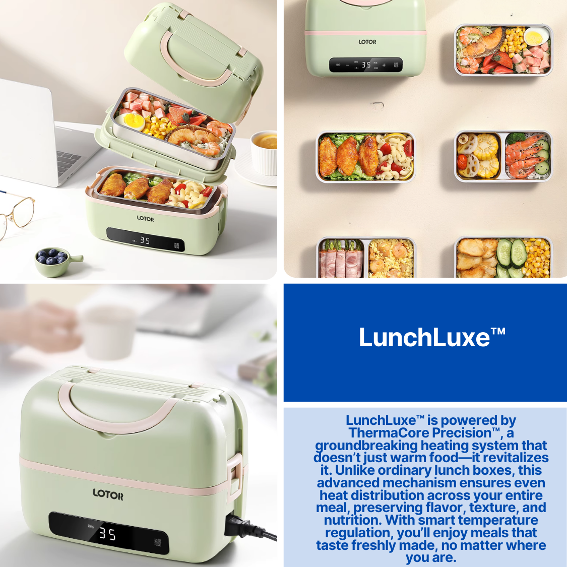 LunchLuxe™ - Lnsulated Lunch Box