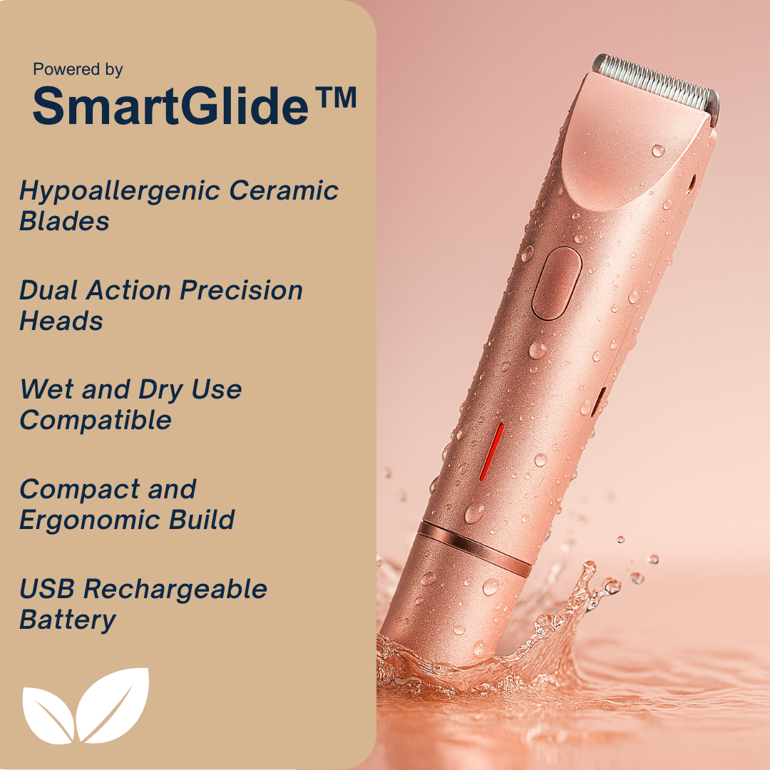 Barely™ - Bikini Trimir,  Body Shaver & Hair Remover for Smooth