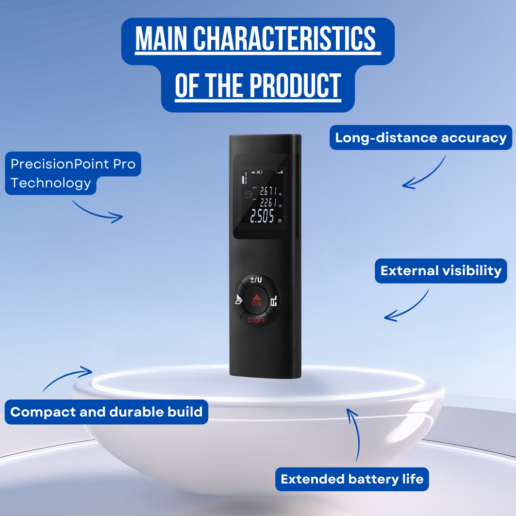 AccuLine Laser Meter™ - Laser Distance Meter