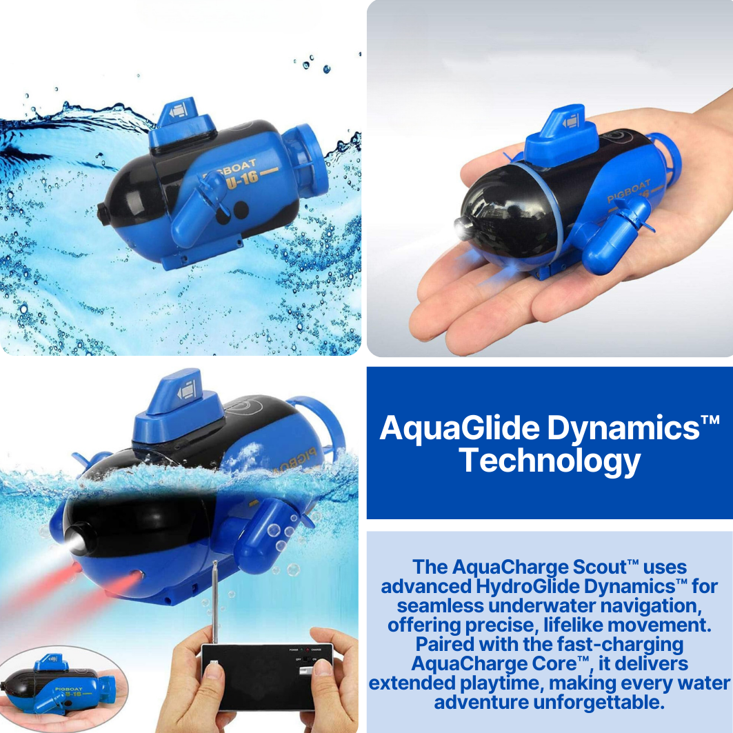 AquaCharge Scout™ - Remote Control Submarine