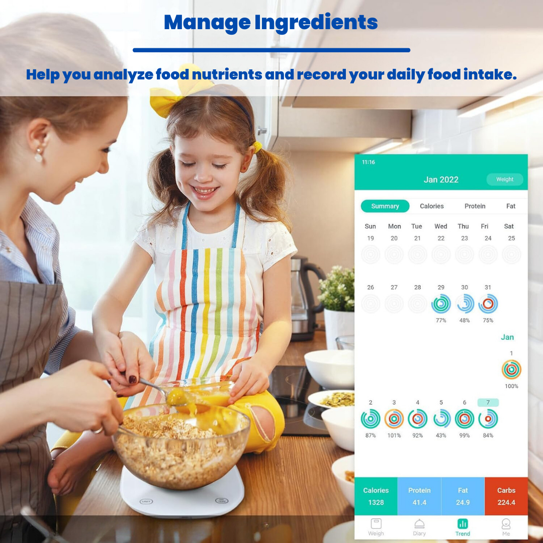 NutriTrack Pro™ -  Kitchen scale