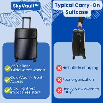 SkyVault™ - Best spinner suitcase for travel