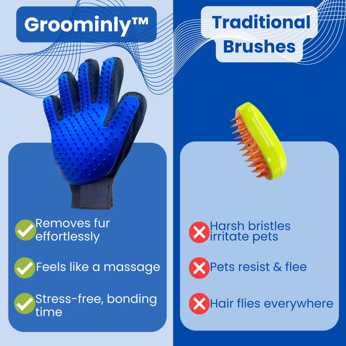 Groominly™ -  Pet hair easily