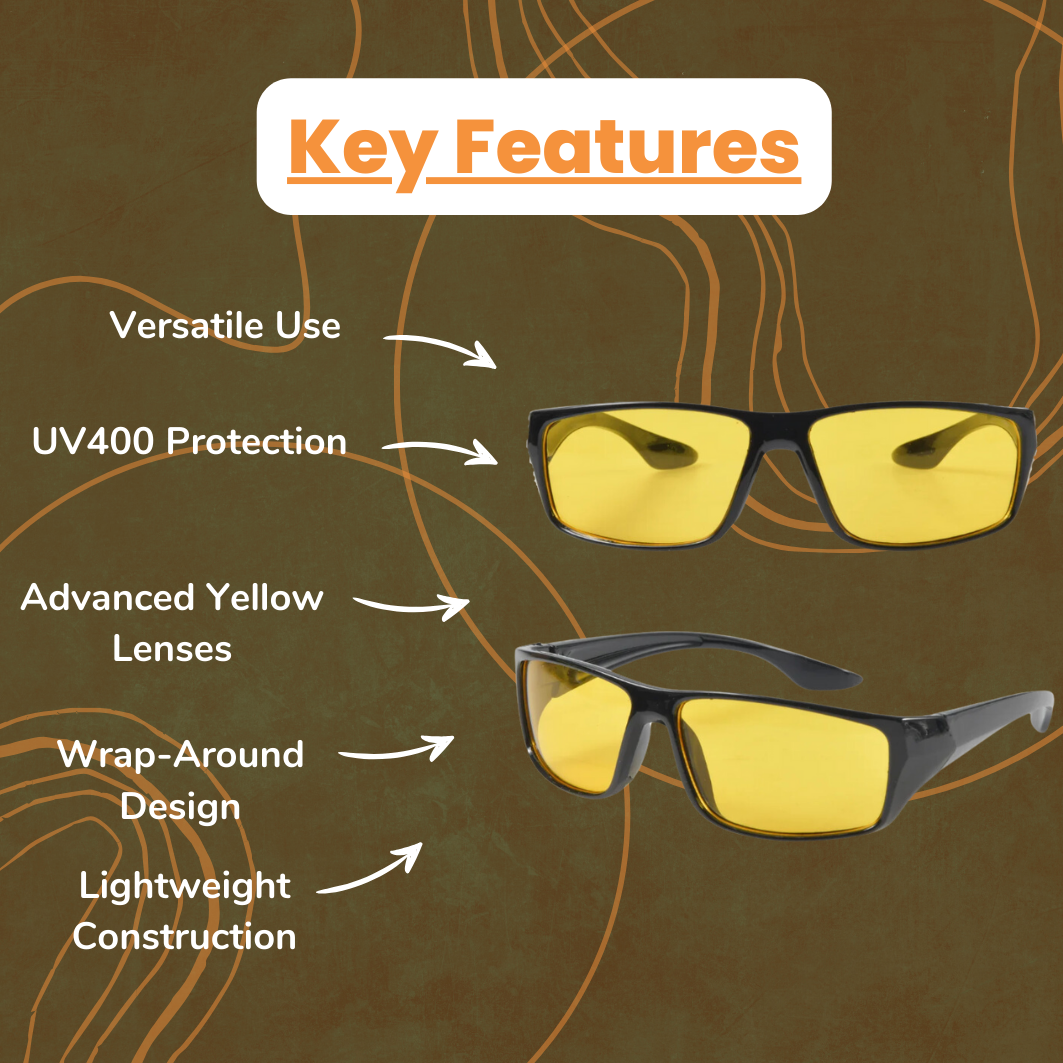 NightShade™ Anti-Glare Night Vision Driver Glasses