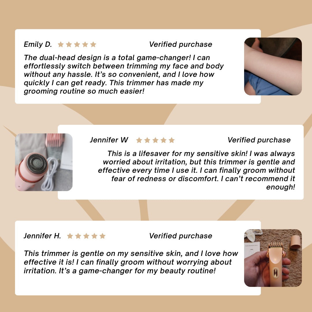 Barely™ - Bikini Trimir,  Body Shaver & Hair Remover for Smooth