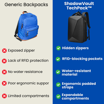 ShadowVault TechPack™ - Secure Backpack