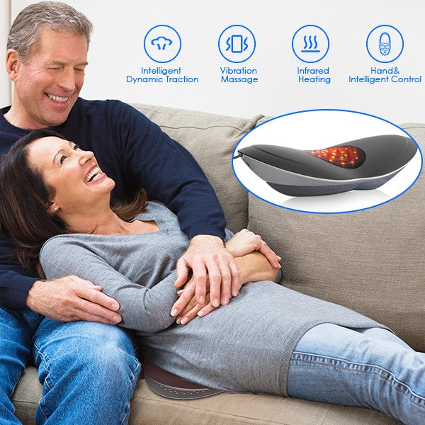 SmartSpine™ Lower Back Stretcher Heated Massager Lumbar Traction Device