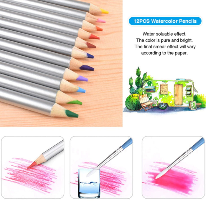 ProDraw™- Sketch Drawing Color Pencil Set Charcoal Art Brush Set 72 Piece Painting Set