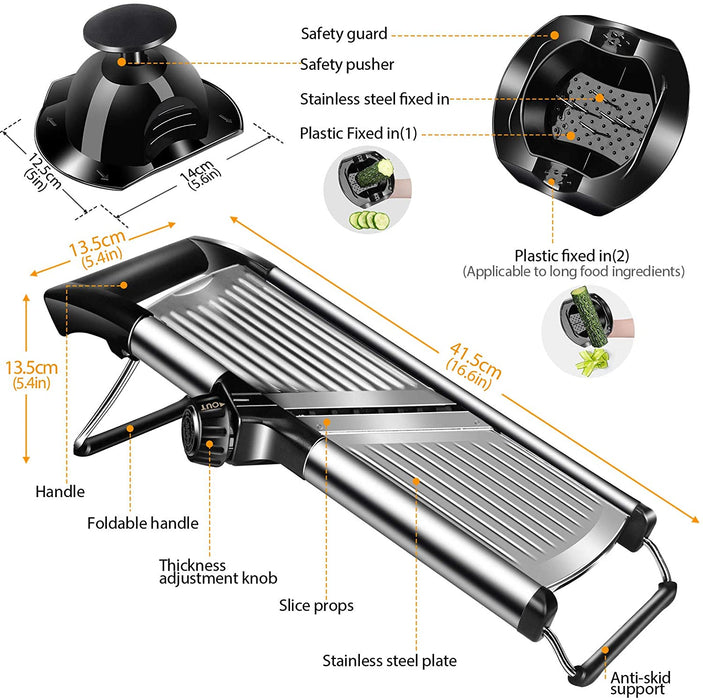 ProSharp™ Cutter- Multi-function Vegetable Cutter Stainless Steel Grater