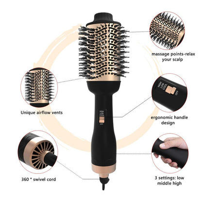 Gold PRO™ - 2 in 1 Hair Dryer & Volumizer Brush