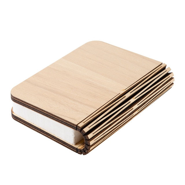LED Foldable Wooden Book Lamp