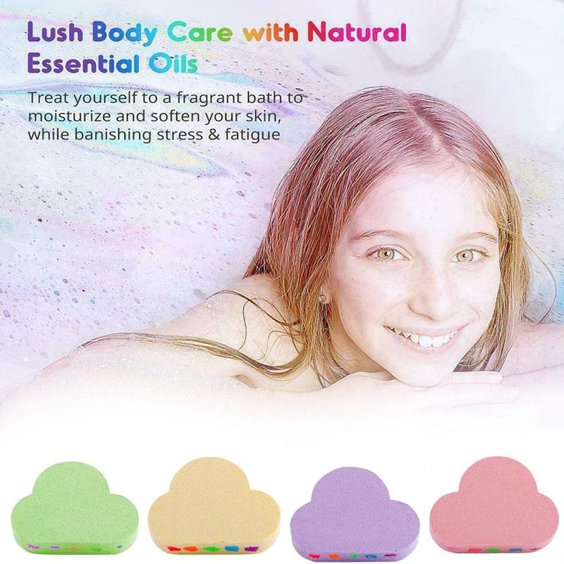 LushSoak - Moisturizing Rainbow Bath Bomb with Essential Oils